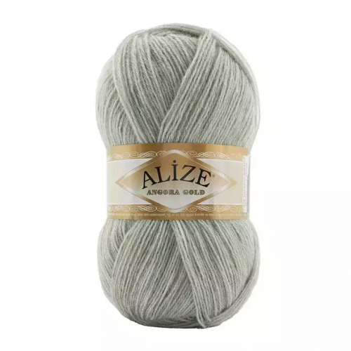 Пряжа Alize "Angora Gold", 100г/550м — 881, Серый меланж