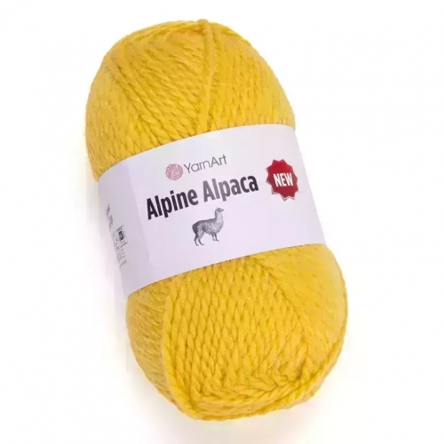 Пряжа Yarnart "Alpine Alpaca New" 150г/120м 1448, желтый