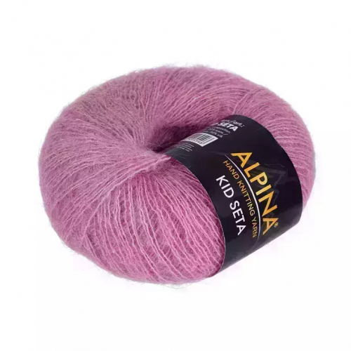 Пряжа ALPINA KID SETA, 25г/225м 07, сиреневый