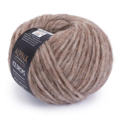 Пряжа ALPINA "ICE DROPS", 50г/150м 03, серо-бежевый