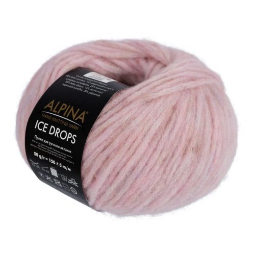 Пряжа ALPINA "ICE DROPS", 50г/150м 09, св.розовый