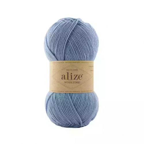 Пряжа Alize "WOOLTIME", 100г/200м 432, голубой