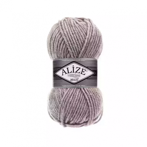 Пряжа Alize "Superlana Maxi", 100г/100м 207, серый меланж