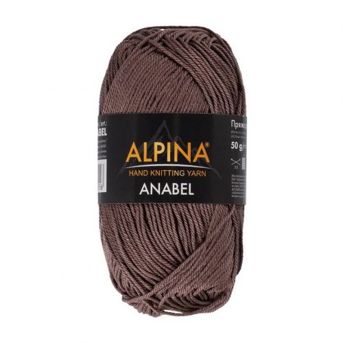 Пряжа Alpina Anabel, цвет коричневый (129)