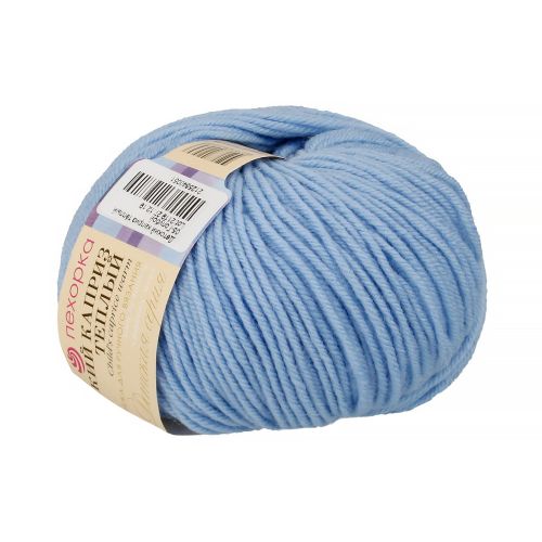 Пряжа Пехорка «Детский каприз теплый», 100гр/250м — 005 голубой