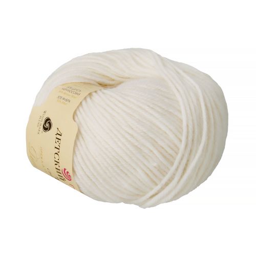 Пряжа Пехорка «Детский каприз теплый», 100гр/250м — 001 белый