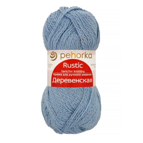 Пряжа Деревенская (100% шерсть), Пехорка, 177 голубое небо