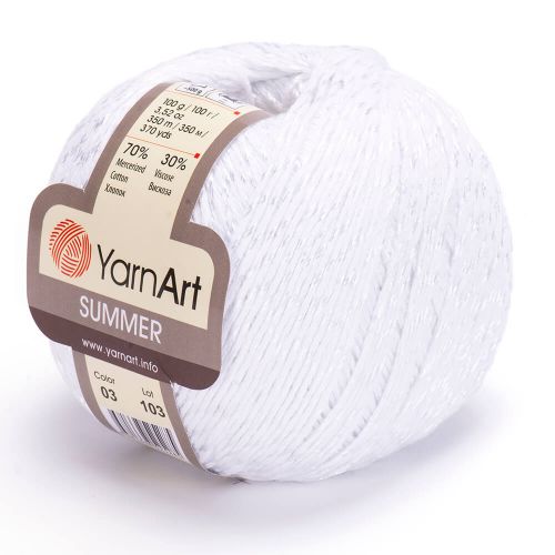 Пряжа Yarnart "Summer", 100г/350м 07, бежевый