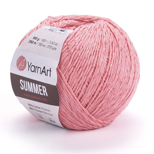 Пряжа Yarnart "Summer", 100г/350м 10, розовый