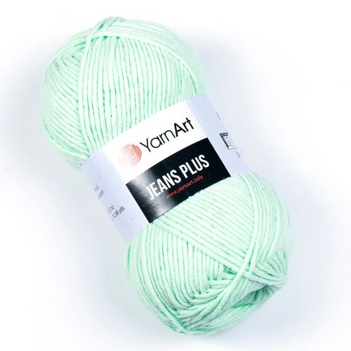 Пряжа YarnArt “Jeans Plus", 100г/160м 79, мятный