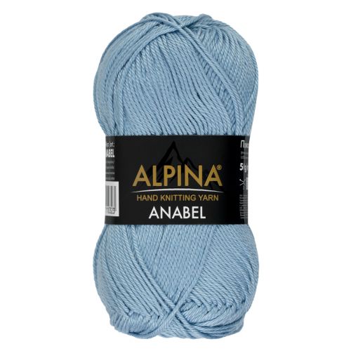 Пряжа Alpina Anabel, цвет голубой (086)