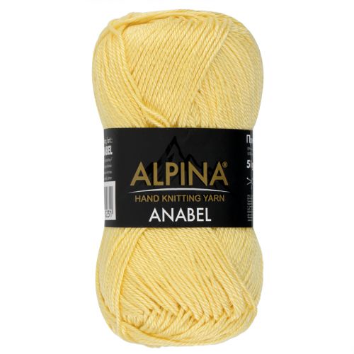 Пряжа Alpina Anabel, цвет желтый (177)