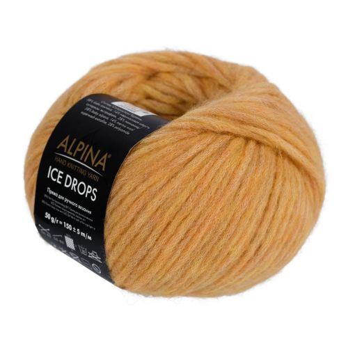 Пряжа ALPINA "ICE DROPS", 50г/150м 15, горчичный