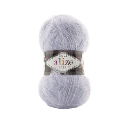 Пряжа Alize "Mohair Classic", 100г/200м 224, серая дымка
