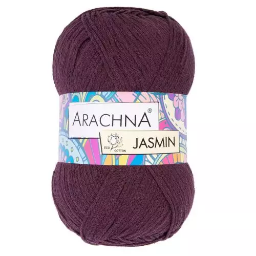 Пряжа ARACHNA "JASMIN" 100г/250м 144 т.бордовый