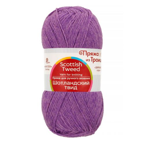 Пряжа Троицкая "Шотландский твид", 100г/360м, цвет 1458