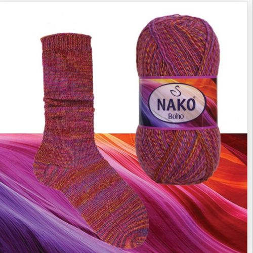 Пряжа Nako Boho цвет 87720