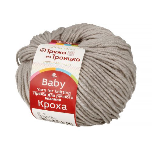 Пряжа Кроха,  50г/135м 059 мышонок