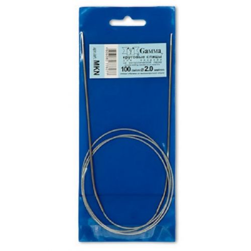 Спицы круговые с металлической леской, 100см, №2-6, Gamma (Россия)