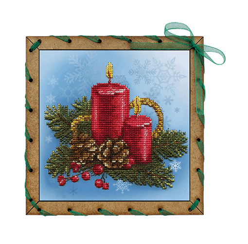 Вышивка крестом Новая Слобода Праздничные свечи ОР7505