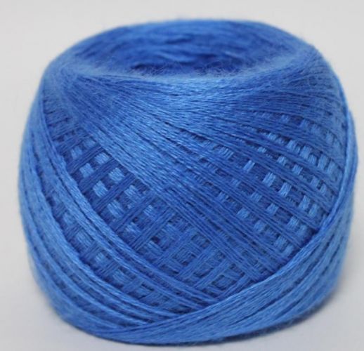 Пряжа ПШ 30/70, цвет синий иней, Слонимская КПФ