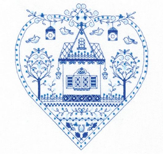 Вышивка СО-1402 "Синее сердечко"