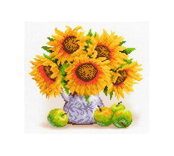 Ткань с рисунком СК-071 "Подсолнечное настроение"