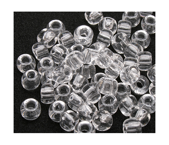 Бисер Япония "TOHO" 08/0 круглый 3 мм 5 г, цвет прозрачный (0001)