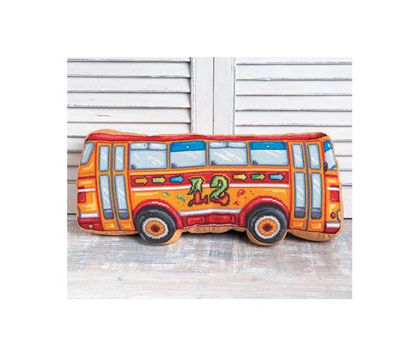 Набор для вышивания "PANNA" PD-1947 ( ПД-1947 ) "Подушка Автобус"