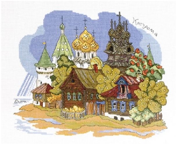 Вышивка АС-0968 "Кострома" Вышивка АС-0968 "Кострома"