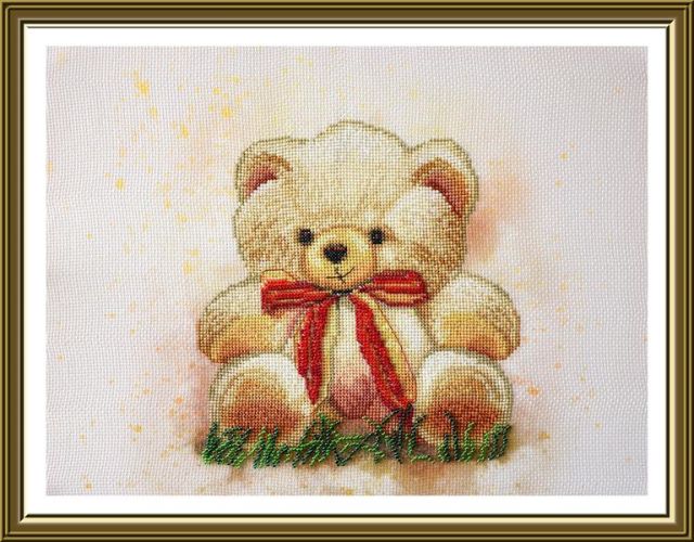 Вышивка нитками и бисером Новая Слобода Мишка ННД2502