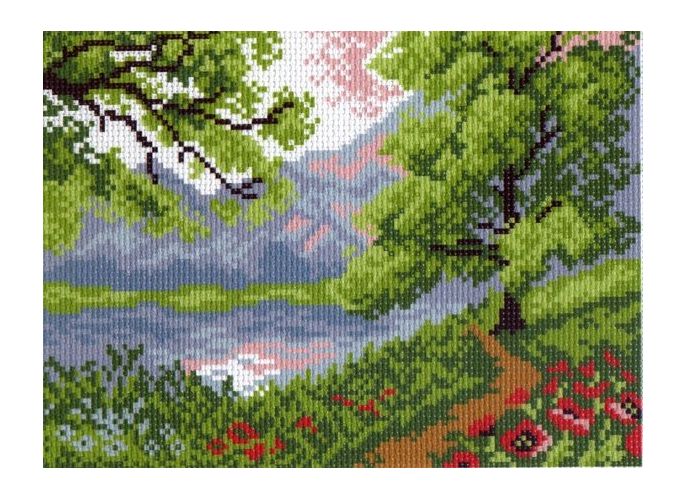 Вышивка 0518 - Пейзаж в горах