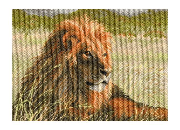 Вышивка 1709 - Царь саванны (Матренин посад) Вышивка 1709 - Царь саванны (Матренин посад)