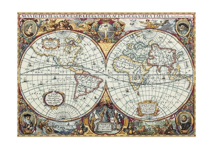 Вышивка ПЗ-1842 Географическая карта мира (Panna) Вышивка ПЗ-1842 Географическая карта мира (Panna)