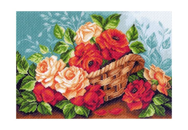 Вышивка 1241 - Розы в корзине (Матренин посад)