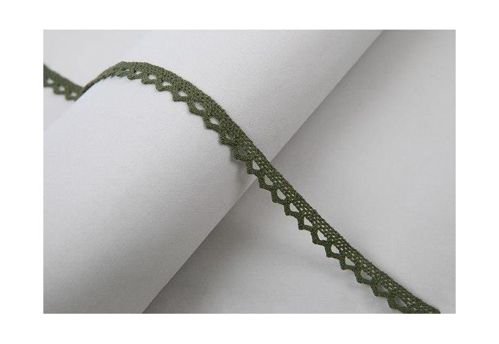 Лента кружевная "Gamma" С3749Г17(рис.10.01.075) 10 мм хаки