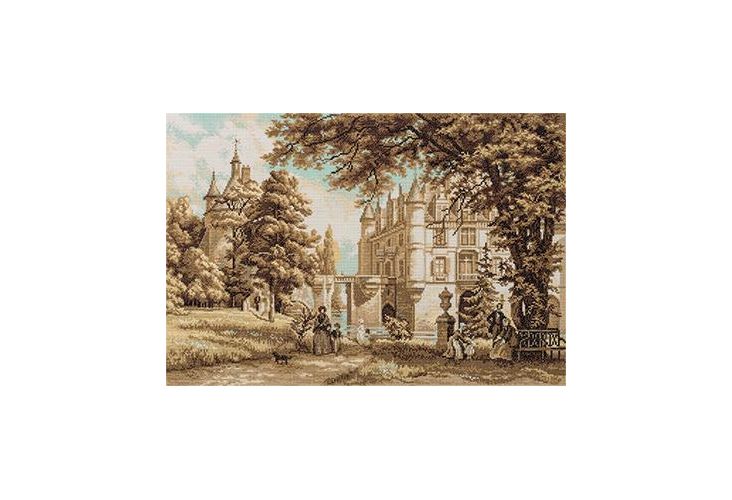 Набор для вышивания "PANNA" "Золотая серия" ZU-1126 ( ЗУ-1126 ) "В парке замка Шенонсо"