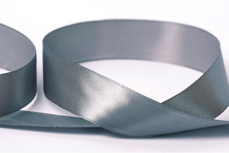 Лента атласная 25мм(1") "Гамма" — 127 серый