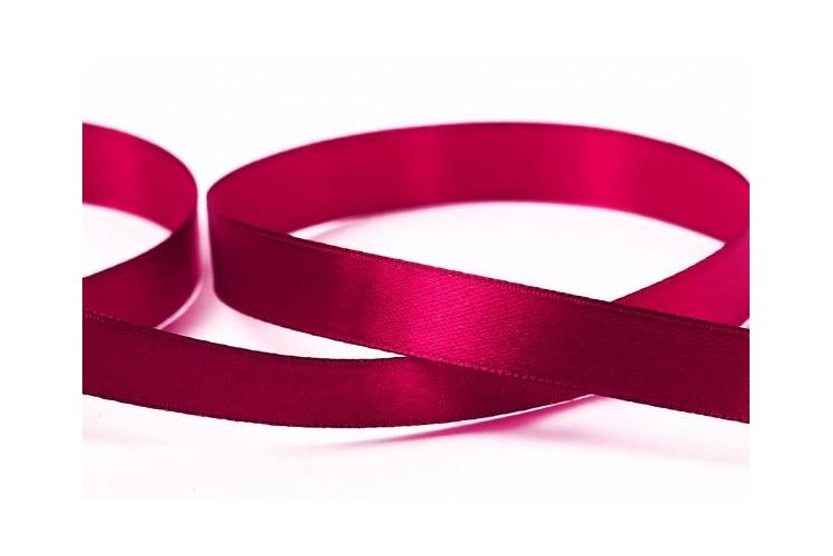 Лента атласная 12мм(1/2") "Гамма" — 048 бордовый