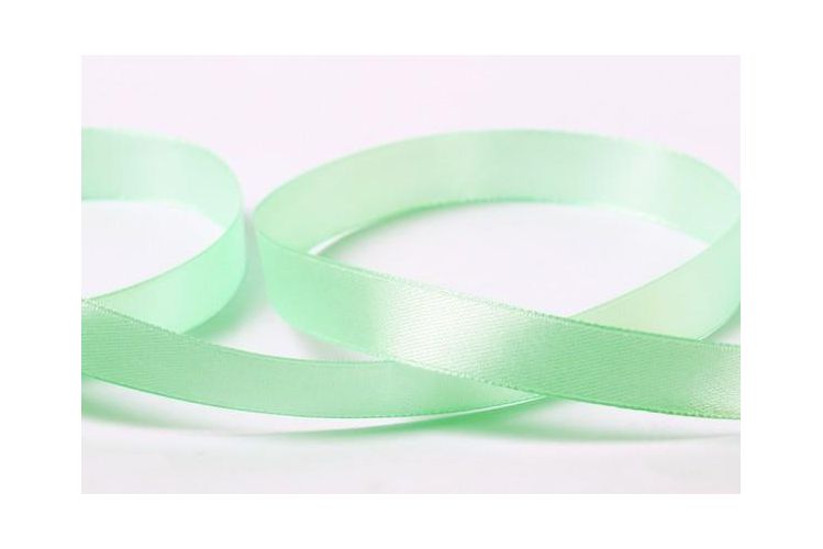Лента атласная 12 мм ( 1/2 ") "Gamma" №063 св.св.зеленый