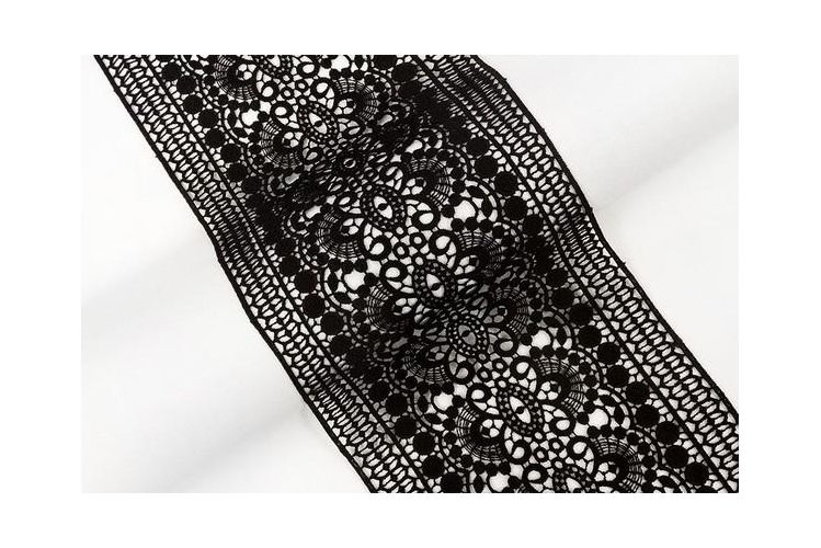 Гипюр "Gamma" GGM-20002 200 мм — черный