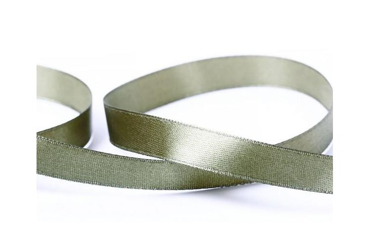 Лента атласная 12 мм ( 1/2 ") "Gamma" №032 хаки
