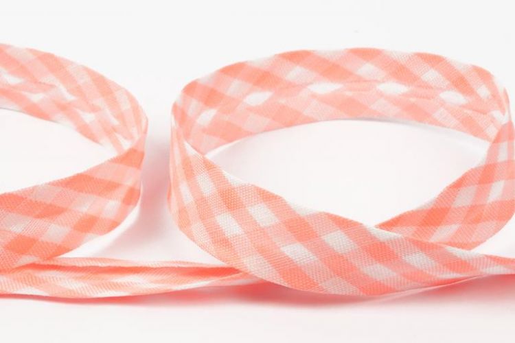 Косая бейка "Gamma" GSB-151 14 - 15 мм — 092 розово-оранжевый