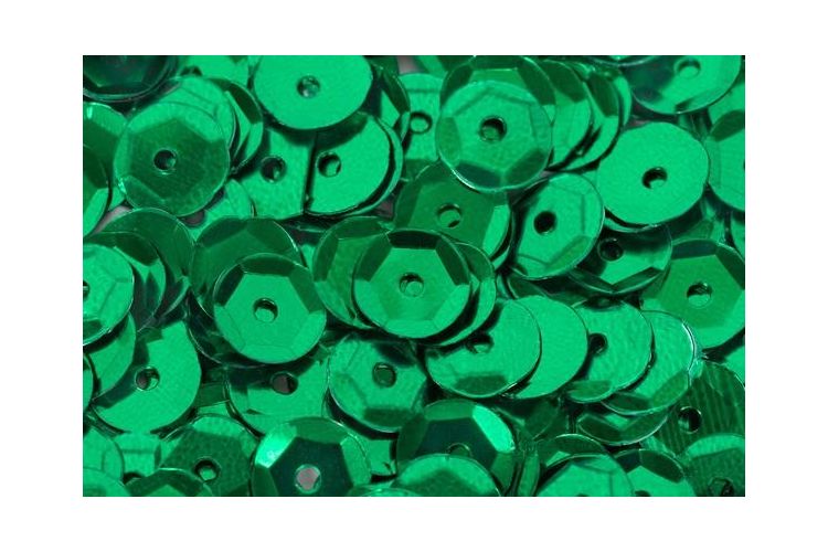 Пайетки "Zlatka" россыпью ZC 6 мм 5 х 10 г №08 зеленый