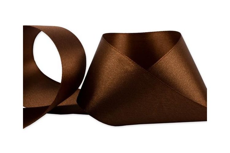 Лента атласная 50мм(2") "Гамма" 098 т-коричневый