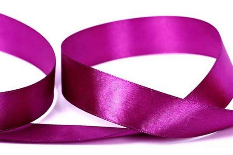 Лента атласная 25мм(1") "Гамма" 142 св.фиолетовый