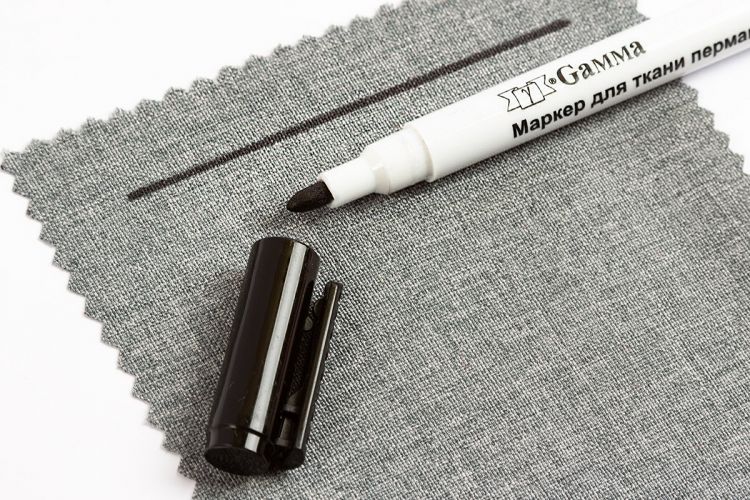 MKY Маркер перманентный черный для ткани