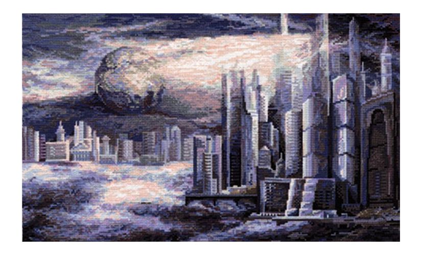 Вышивка GM-1372 Город будущего (Panna)