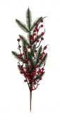 VDF-112 Декоративные элементы 1 шт. 55 см 01 еловая веточка с ягодами
